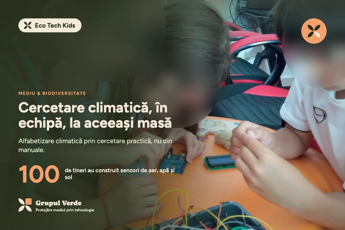 Cercetare climatică, în echipă, la aceeași masă — Eco Tech Kids