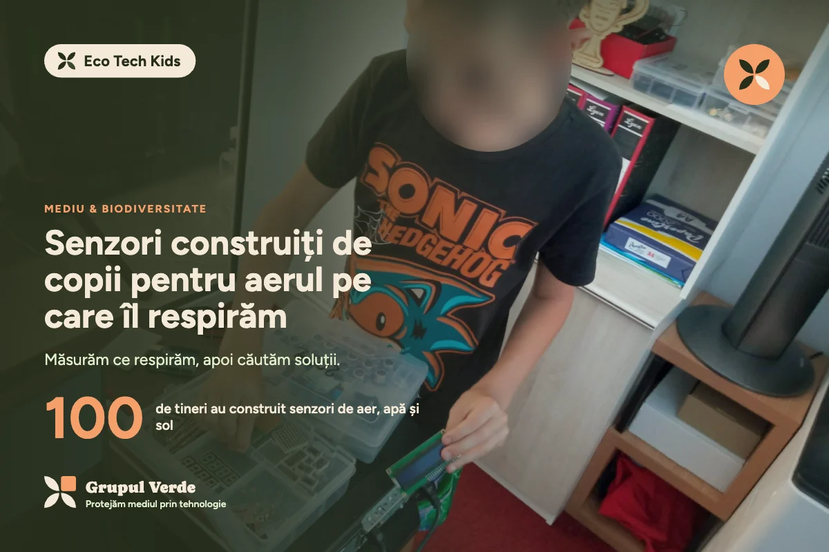 Senzori construiți de copii pentru aerul pe care îl respirăm — Eco Tech Kids
