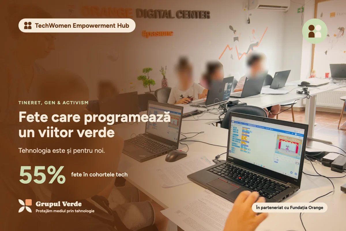 Fete care programează un viitor verde — TechWomen Empowerment Hub