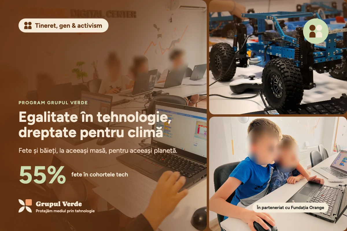 Egalitate în tehnologie, dreptate pentru climă — Tineret, gen & activism