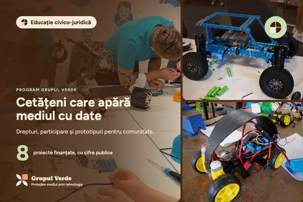 Cetățeni care apără mediul cu date — Educație civico-juridică