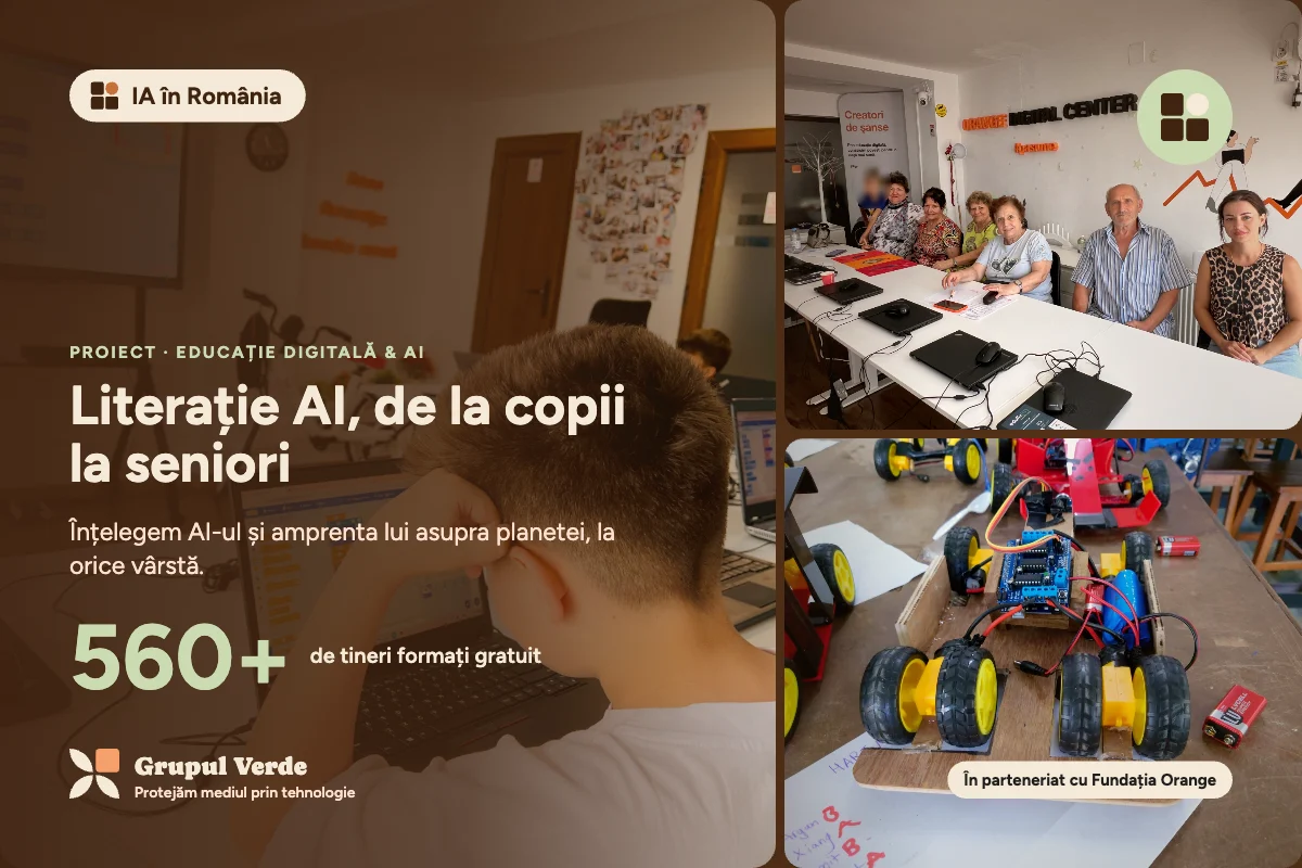Literație AI, de la copii la seniori — IA în România